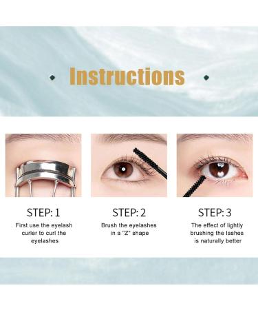 Eyelash Mascara - Waterproof Mascara Black - Waterproof Mascara Thick Curled Non-Smudged Mascara Brush Black - Buy Online on GoSupps.com