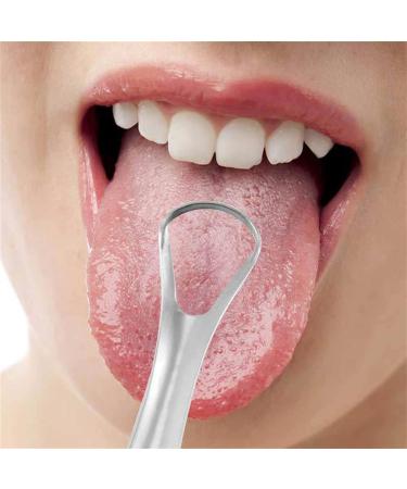 2 Pack Metal Tongue Scrapers for Adults & Kids - 100% BPA Free Reusable Fresh Breath Fight Bad Breath - White - Buy Online on GoSupps.com