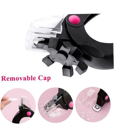 Acrylic Nail Clipper U Shaped Nail Edge Trimmers False Nail Tip Scissors Black - Buy Online on GoSupps.com