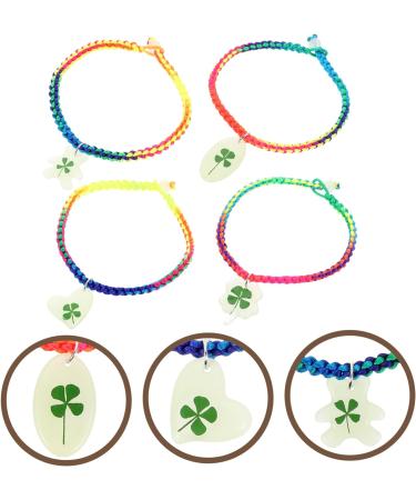 VALICLUD Green Bracelet 4pcs Bracelet Miss Resin Four Leaf Friendship Wrist Chain - Buy Online on GoSupps.com