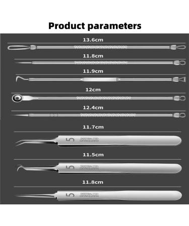 Usiveinborn Blackhead Remover - Usiveinborn Tweezers Professional Stainless Steel Facial Blackhead Remover Tweezers Professional Blackhead Remover Tweezers (5pcs-B) - Buy Online on GoSupps.com