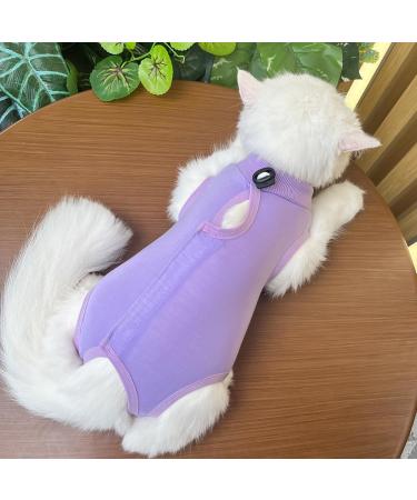 YouLhamy Katzenbody - Post-Op Recovery Suit for Cats | Anti-Lick Wound Protection | Purple Size S - Buy Online on GoSupps.com