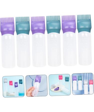ABOOFAN 6 pi ces Bouteille Applicateur Racines Cheveux Flacons Plastique avec Peigne Int gr pour Coloration L ger R utilisable Pratique Domicile Vert Fonc Fonc  - Buy Online on GoSupps.com