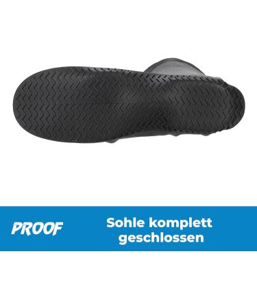 100% Waterproof Silicone Shoe Covers | Non-Slip Rain Overshoes for Bikes & Motorcycles | Sizes 39-43 | Black - Buy Online on GoSupps.com