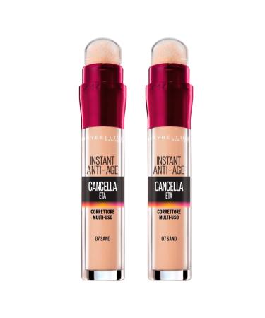 2x Maybelline New York The Age Corrector Liquid Multi-Purpose Color 07 Sand - 2 Correctors 1 piece (2 pack) 2x Color 07 Sand