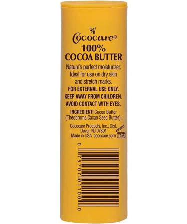Cococare 100% Cocoa Butter Stick 1 oz - Pack of 10 | Natural Moisturizer for Skin Care | Buy Internationally - Buy Online on GoSupps.com