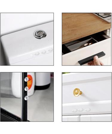 100 Pcs Self-Adhesive Rubber Furniture Buffers | Transparent Protective Bumper Pads for Drawers Cupboards & Notebooks - International Shipping - Buy Online on GoSupps.com