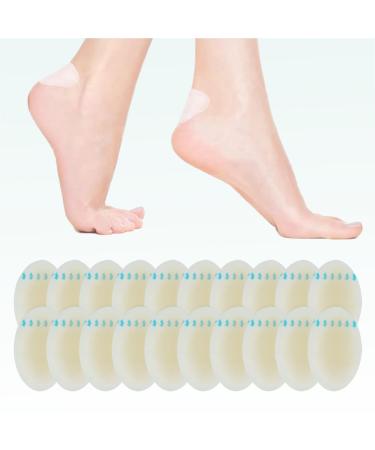 Pedimend 20 PCS Oval Blister Plasters Invisible Hydrocolloid Gel Blister Bandages Blister Cushion Pad for Fingers Toes Forefoot Heel Protector