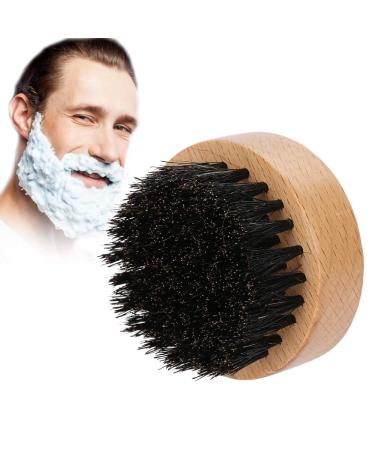 Bart brush for men circle wooden color beech Book hair removal mustache rapid razor sweep hairbrush facial care shaving cleaning grooming tool