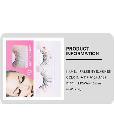 False Lashes W/Colorful Heart/Black Heart/Colorful Flower/Butterfly Makeup DIY Dramatic Glitter Sequin Lashes Comfortable (Color : Butterfly) - Buy Online on GoSupps.com