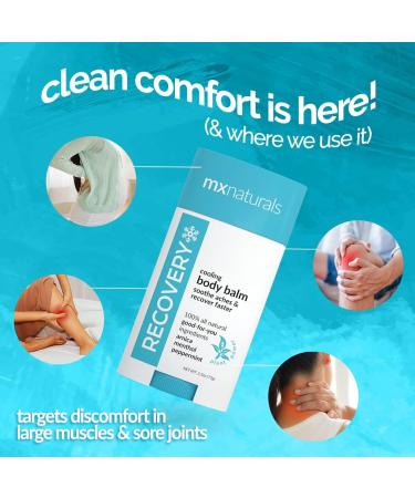 MX Naturals Recovery Cooling 2.5 Oz Body Balm for Fast-Acting Pain Relief and Swelling Reduction - Buy Online on GoSupps.com