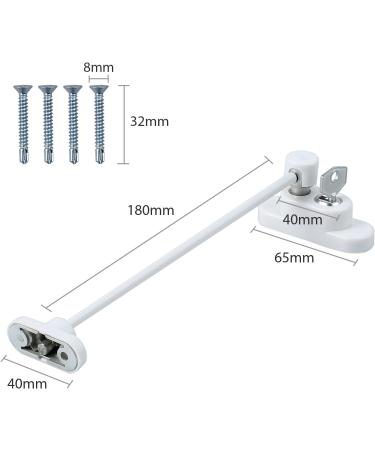 HOMGEN Window Restrictors for Upvc Popular 8 Pcs Window Restrictor Lock Baby Security Window Locks Child Safety Window Restrictor for Child Baby Safety Window Locks Door Locks with Screws & Keys Style-B - Buy Online on GoSupps.com
