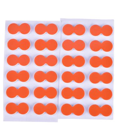 Alomejor 24Pcs Self Adhesive Foam Fly Fishing Stick Strike Indicators(Orange)