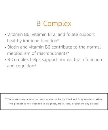 Amazon Elements B Complex - High Potency Whole Food Cultured Formula for Immune Support and Energy Metabolism - Vegan - 65 Capsules - Buy Online on GoSupps.com