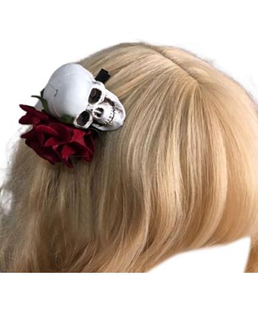 Shinycome Halloween Theme Headband Day of Skull Flower Veil Hairband Cosplay Costume Headpiece Women Festival Hair Decor Dark Bat Wing Rose S - Buy Online on GoSupps.com