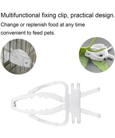 6PCS Plastic Bird Cage Feeder Clips - Bird Cage Food Holder for Parrot, Budgie, Cockatoo, Macaw - Bird Cage Feeding Accessories - Buy Online on GoSupps.com