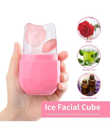 THBRO Ice Roller for Face and Eye - Facial Beauty Skin Care Tool, Silicone Face Ice Mold (Pink) - Buy Online on GoSupps.com