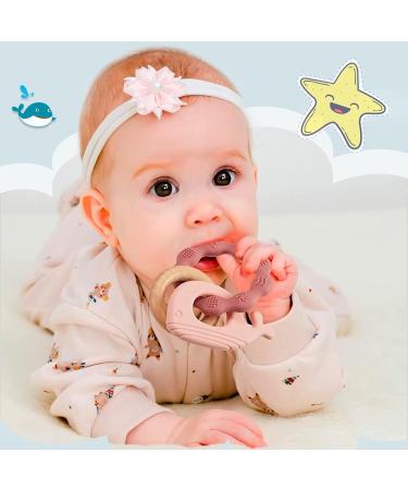 Buy Blue Whale Silicone Bite Ring Toy | BPA-Free Baby Teething Aid | Soft & Safe for Infants | International Shipping Available - Buy Online on GoSupps.com