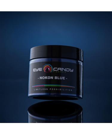 Eye Candy Premium Mica Powder Pigment Nokon Blue 50g - Versatile DIY Arts and Crafts Additive for Woodworking, Epoxy, Resin, Paint, Nail Polish, Lip Balm - Buy Online on GoSupps.com