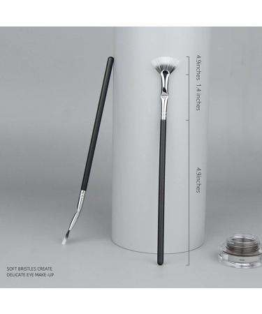 Dolly Mascara Fan Brush Set for Natural Lifted Effects - Angled Eyelash Makeup Tools (2 PCS) - Buy Online on GoSupps.com