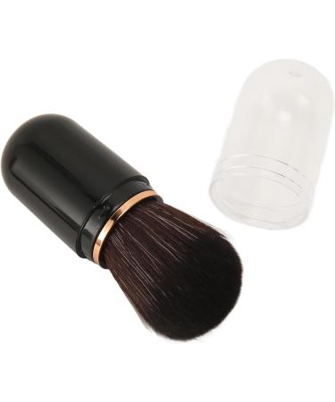 Travel Makeup Brushes Set Cosmetic Brushes Set with Mirror Cap Soft Hair Brush Multifunctional Eyeshadow Brushes (Black) - Buy Online on GoSupps.com