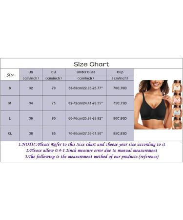 2024 Women's Wireless Bras with Front Buckle | Seamless Steel-Free Yoga & Sleep-Friendly | XL Large Coffee Color - Buy Online on GoSupps.com