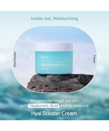 NACIFIC Hyal Booster Cream 50ml - 55% Jericho Rose Extract & Hyaluronic Acid | Calming Hydrating & pH 5.5 | Korean Skincare for All Skin Types - Buy Online on GoSupps.com