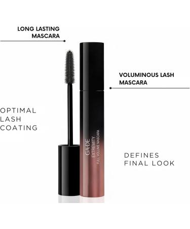 GA-DE Extremity Full Volume Mascara - Lift and Definition - Enriched with Ceramide A2 for Enhanced Lash Volume - 2-in-1 Hybrid Brush - Black - 0.4 oz - Buy Online on GoSupps.com
