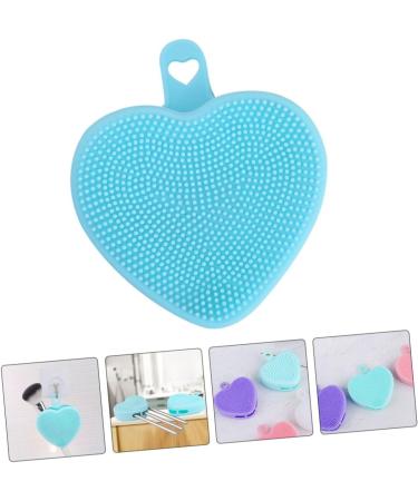 minkissy Heart-Shaped face Cleansing Brush for Women Handheld washbasin Silica Gel Cleaner Manual Double Sided Manual Facial Scrubber pores Manual Facial Cleansing Brush 9.8x8.4cm - Buy Online on GoSupps.com