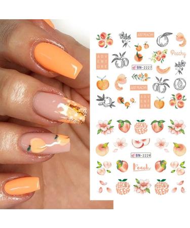Fruit Lemon Watermelon Nail Stickers - Tropical Summer Nail Art Decals for Women and Girls - Buy Online on GoSupps.com