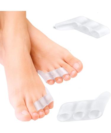4 x Silicone Toe Separators for Little Toe Correction & Bunion Protection - Hallux Valgus Relief - Buy Online on GoSupps.com