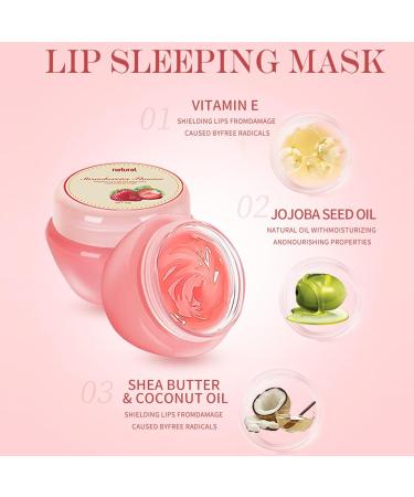 Sleeping Balm Set Moisturizing Lip Balm Natural Moisturizing Lip Balm Set Lip Balm and Safe for Travel Work School Parties and Ci - Buy Online on GoSupps.com