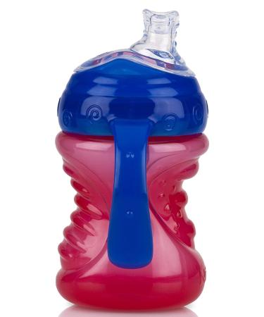 Nuby 2 Handle Cup with No Spill Super Spout Blue/Red - 2 Pack - Buy Online on GoSupps.com
