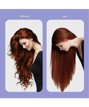 Hair Straightener Brush - 5 Temp Settings Negative Ion Heated Comb for Fast Styling & Anti-Scald Protection | Professional Salon Tool for Women - Buy Online on GoSupps.com