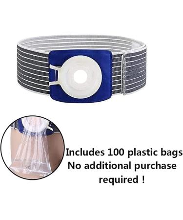 HEAXIY Stoma Support Belt for Colostomy Patients - Prevents Parastomal Hernias & Includes 100 Plastic Bags | International Shipping Available - Buy Online on GoSupps.com