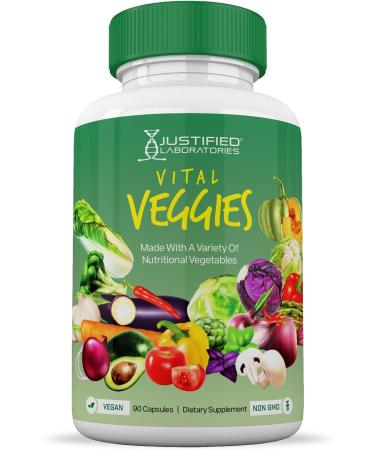 Buy Vital Fruits and Veggies Supplement - 2 Bottles Red & Green Superfoods Non-GMO Vegan 180 Veggie Capsules - Gut Health Immune Support - Buy Online on GoSupps.com