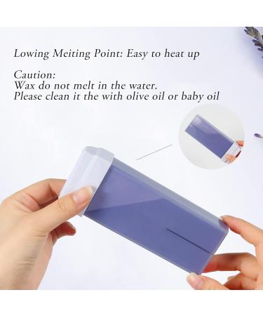 Lavender Roll on Wax Kit Refill Cartridge - 4 Pack for Women | Hair Removal Wax Roller for Legs, Arms, Bikini & Brazilian Waxing - Buy Online on GoSupps.com