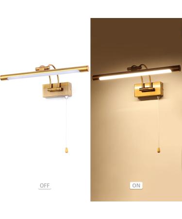 Mantolite LED Picture Lamp 8W 40cm Brass - Swiveling Head 3000K Interior Lighting Ideal for Art Display - Buy Online on GoSupps.com