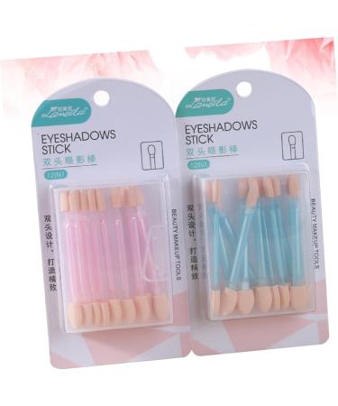 FOMIYES 24pcs Eye Shadow Cosmetic Eye Brush Eyeshadow Makeup Brush Plate Sponge Miss 15.5X7.8X3CM As Shown - Buy Online on GoSupps.com