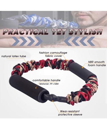 Archery Bow Trainer with 50LB Resistance Bands for Strength Training - Blue Camouflage, Ideal for Beginners to Experts - Buy Online on GoSupps.com
