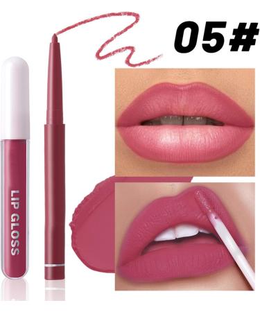  Teksome Lip pencil and lipstick kit lip pencil and lipstick set - Lip makeup set | Non-stick lip makeup set set of - Buy Online on GoSupps.com