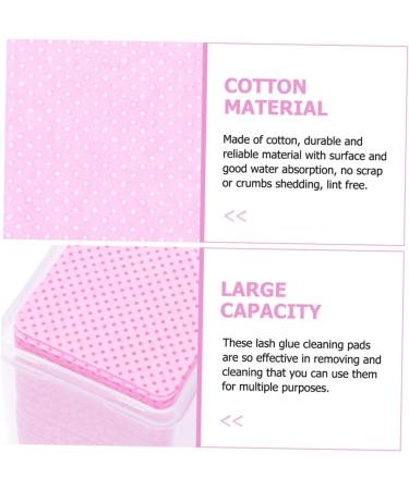 Beatifufu 2 Boxes Eyelash Cleaning Pads Cotton Cleaning Wipe Glue Bottle Wiper Eyelash Glue Wiper Glue Bottle Accessory Cotton Pad Glue Bottle Cleaning Wiper Eyelash Glue Remover Cotton Wipe - Buy Online on GoSupps.com