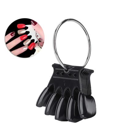 Nail Art Tips - 10pcs Black Nail Sticks Display for Polish & Gel - Perfect Manicure Practice Tool - Buy Online on GoSupps.com