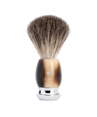 M HLE VIVO Brown Horn Resin 4-Piece Pure Badger 5-Blade Razor Shaving Set - Premium Shaving Kit for Men | International Shipping Available - Buy Online on GoSupps.com