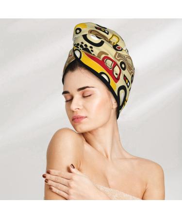 Buy Vehicles Women's Coral Velvet Quick Dry Hair Cap - Anti-Frizz Turban for Long Thick Hair | One Size - Fast International Shipping - Buy Online on GoSupps.com