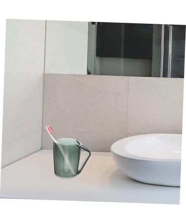 Zerodeko Toothpaste Organizer Set - Toothbrush Holder Travel Mug & Tube - Grey 8.2x10.5cm - International Shipping Available - Buy Online on GoSupps.com