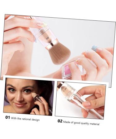 1 Set 3 in 1 Makeup Brush Mineral Brush Lip Liner Brush Foundation Powder Brush Foundation Brush Blending Face Brush Blending Brush Acrylic Mix Highlight Brush White Woman - Buy Online on GoSupps.com