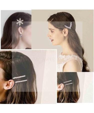 Inilbran Vintage Crystal Heart Hair Clips Gold Cz Rhinestone Wedding Hair Barrettes Vintage Rhinestone Heart Hairpin Barrette Sparkly Cz Hair Pins Hairclip Decorative Bobby Pins Crystal Headpieces - Buy Online on GoSupps.com