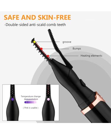 Heated Eyelash Curler Electric Eyelash Curler Efficient Electric USB Eyelash Curler Faster Long Lasting Curl for Eyelashes and for All Eyelashes - Buy Online on GoSupps.com