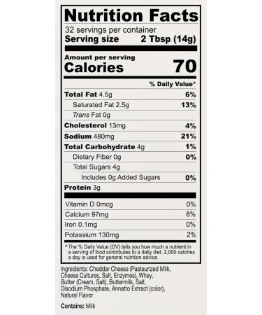 Anthony's Premium Cheddar Cheese Powder 1 lb - Gluten Free, No Artificial Colors, Keto Friendly - Buy Online on GoSupps.com